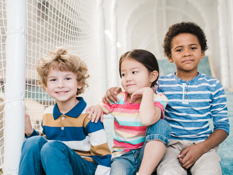 smiling kids at little explorers adventure park