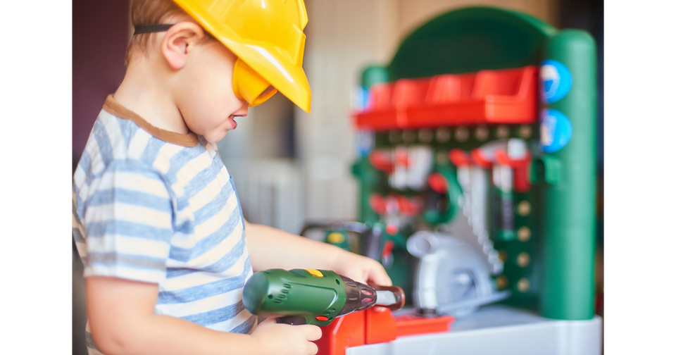 kids pretend play construction