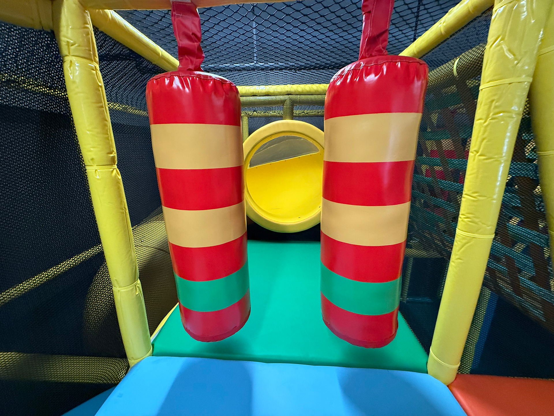colorful indoor playground at little explorers