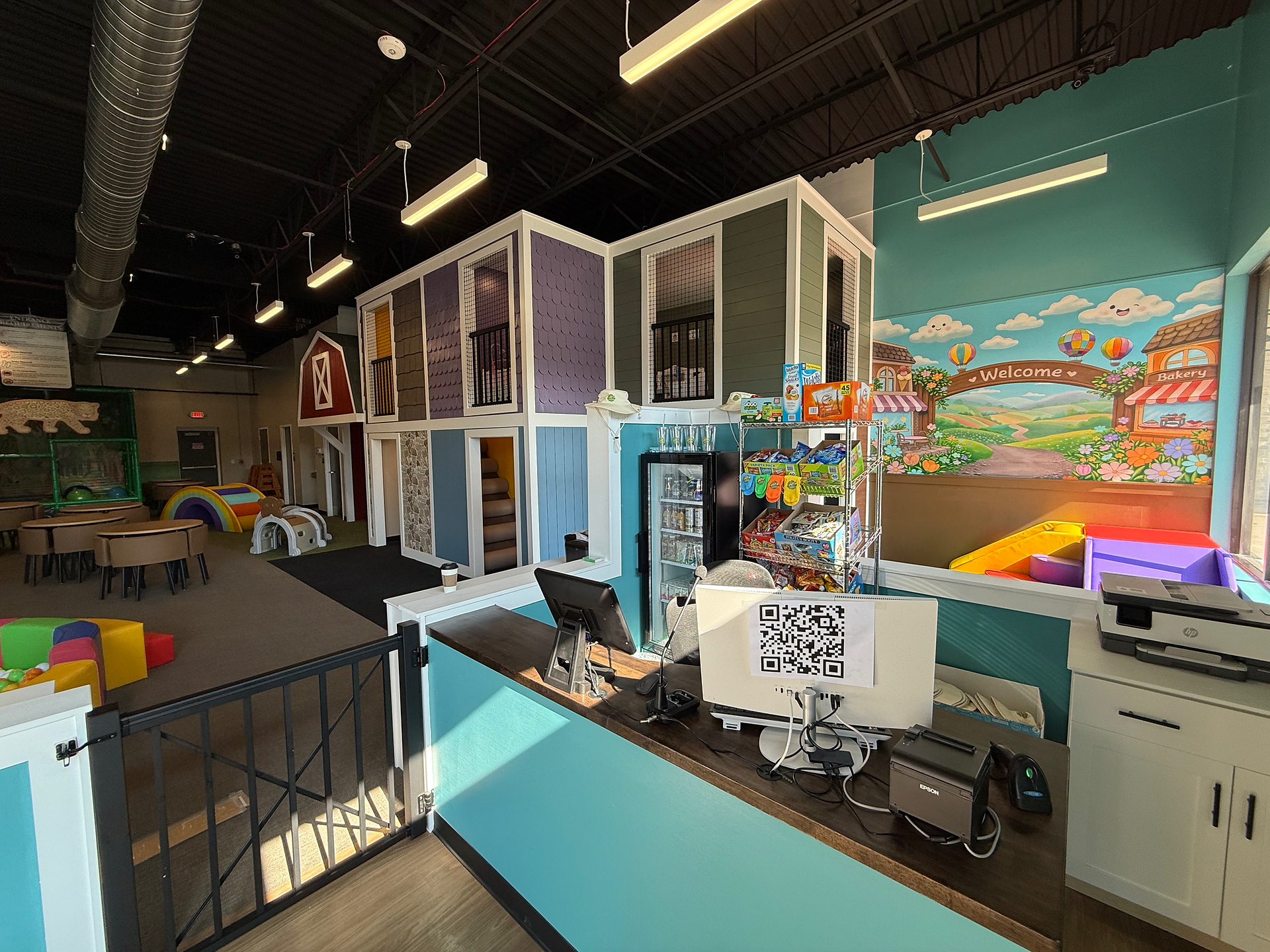 indoor play area at little explorers