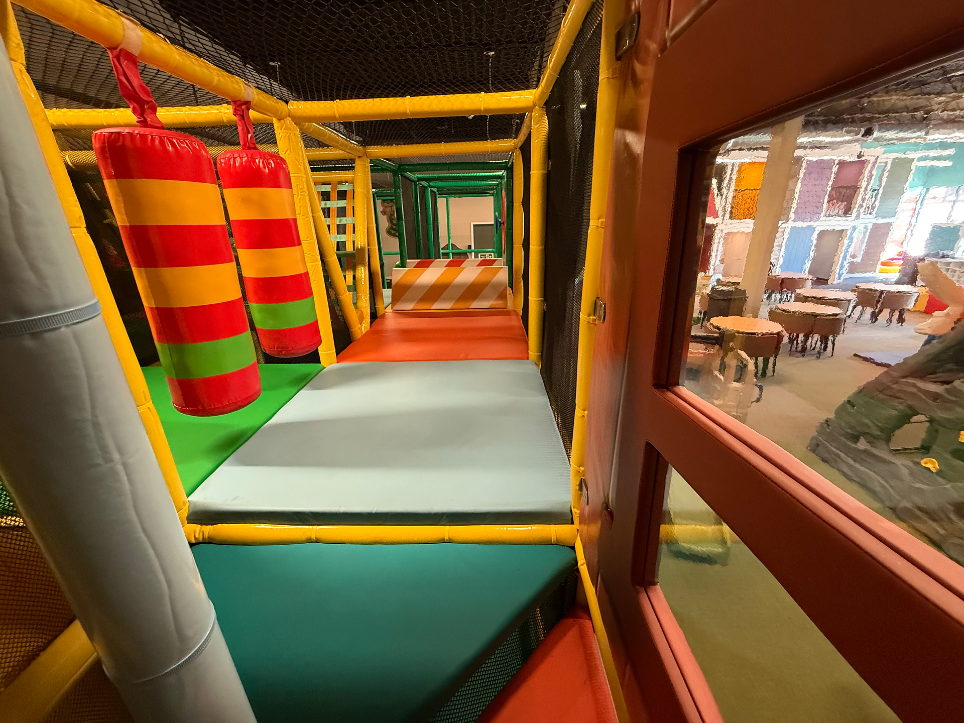 colorful indoor play structure 