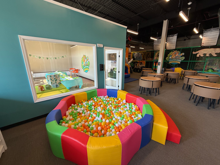 ball pit at little explorers