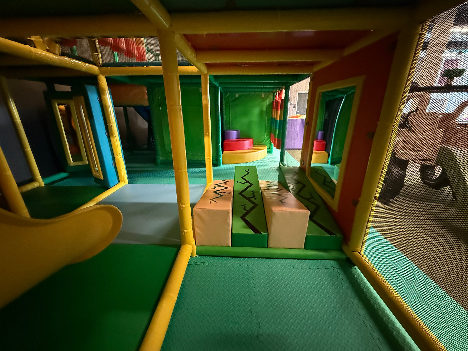 colorful indoor play structure 