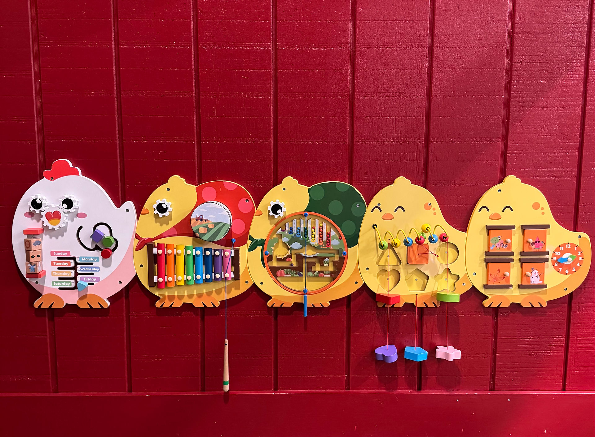 interactive play wall at little explorers